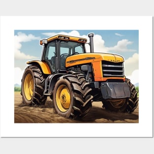 Tractor Country Road Trucking Vintage Agriculture Farm Farmer Posters and Art